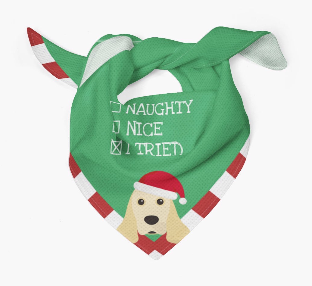 Christmas Checkbox: Personalized {breedFullName} Bandana