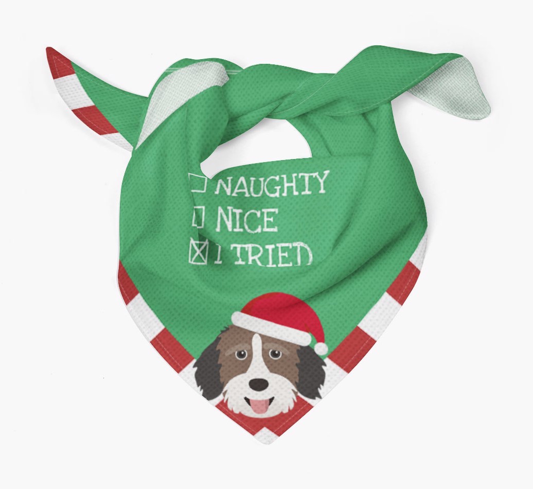 Christmas Checkbox: Personalized {breedFullName} Bandana