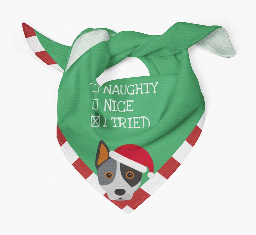 Christmas Checkbox: Personalized {breedFullName} Bandana
