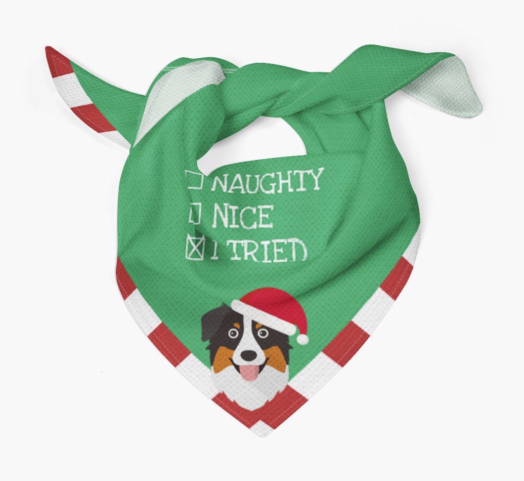 Christmas Checkbox: Personalised {breedFullName} Bandana