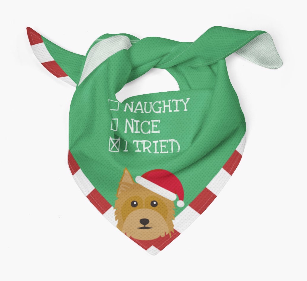 Christmas Checkbox: Personalized {breedFullName} Bandana