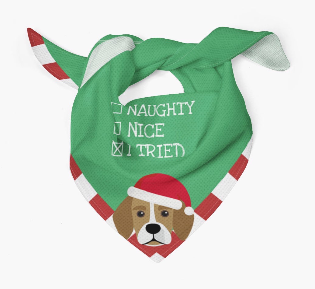 Christmas Checkbox: Personalized {breedFullName} Bandana