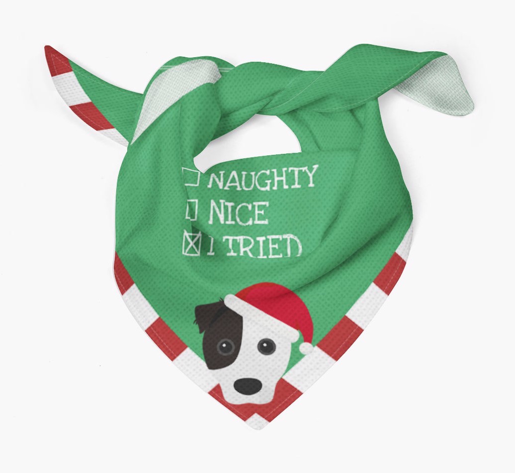 Christmas Checkbox: Personalized {breedFullName} Bandana