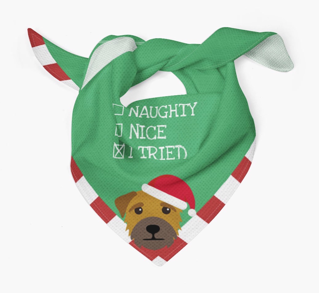 Christmas Checkbox: Personalised {breedFullName} Bandana