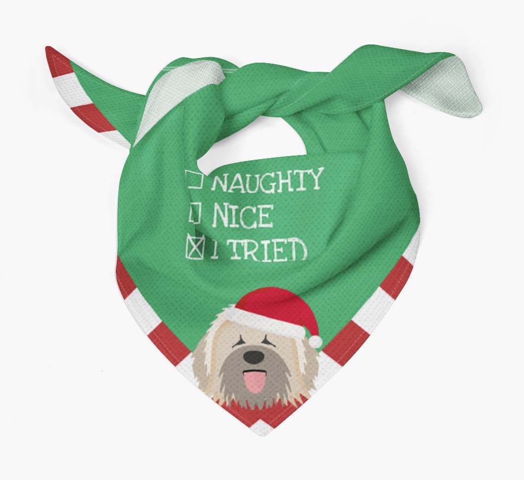 Christmas Checkbox: Personalized {breedFullName} Bandana