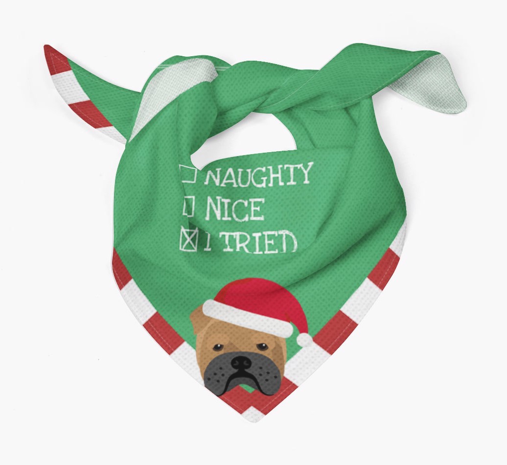 Christmas Checkbox: Personalized {breedFullName} Bandana