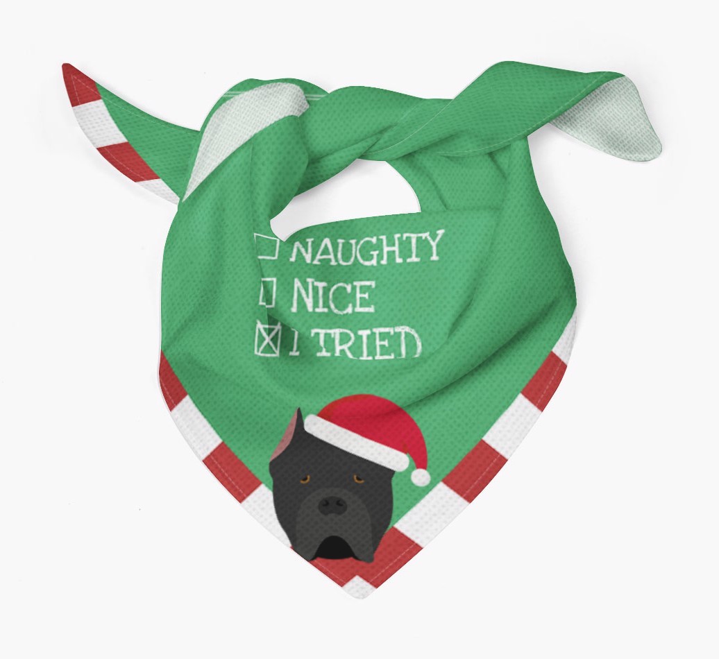 Christmas Checkbox: Personalized {breedFullName} Bandana