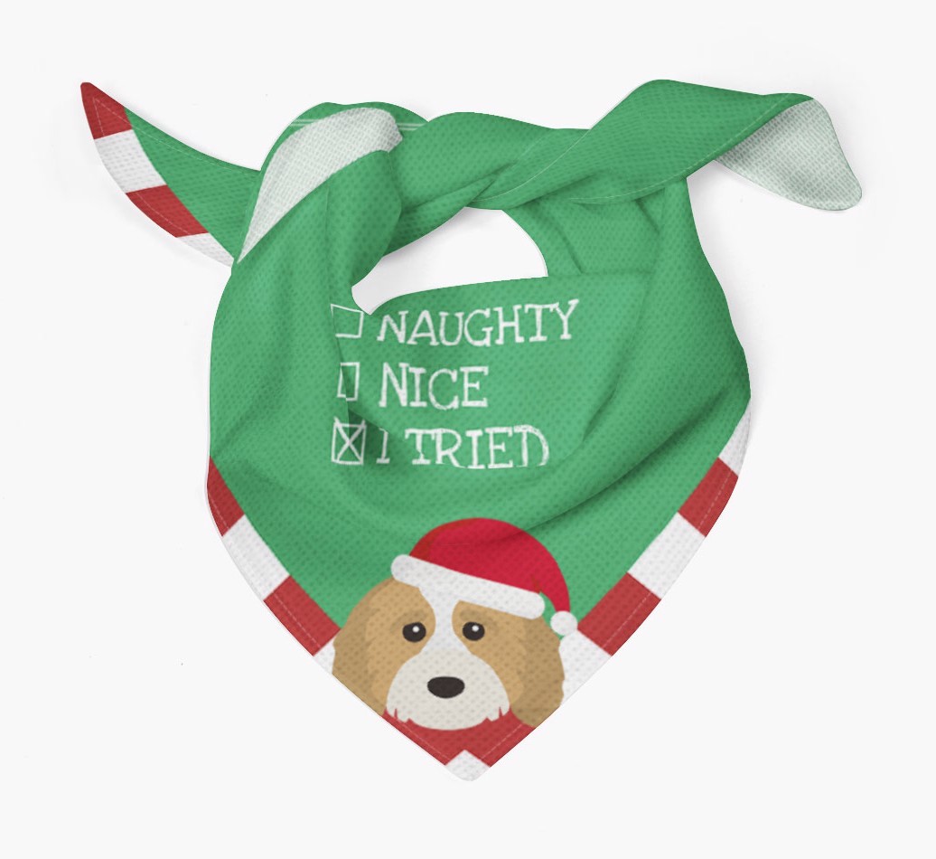 Christmas Checkbox: Personalized {breedFullName} Bandana