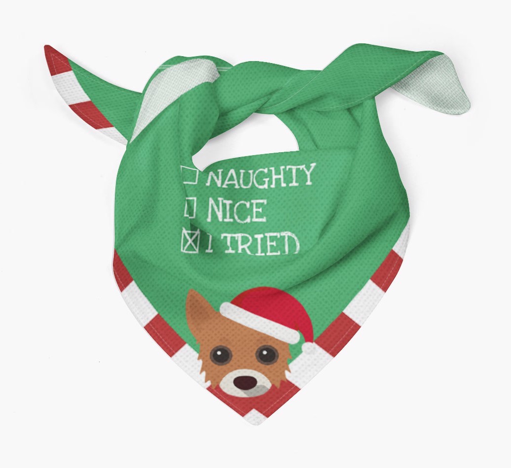 Christmas Checkbox: Personalised {breedFullName} Bandana