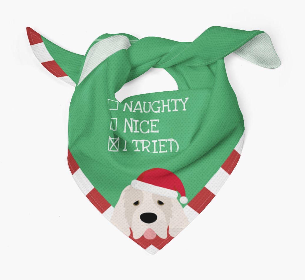 Christmas Checkbox: Personalized {breedFullName} Bandana