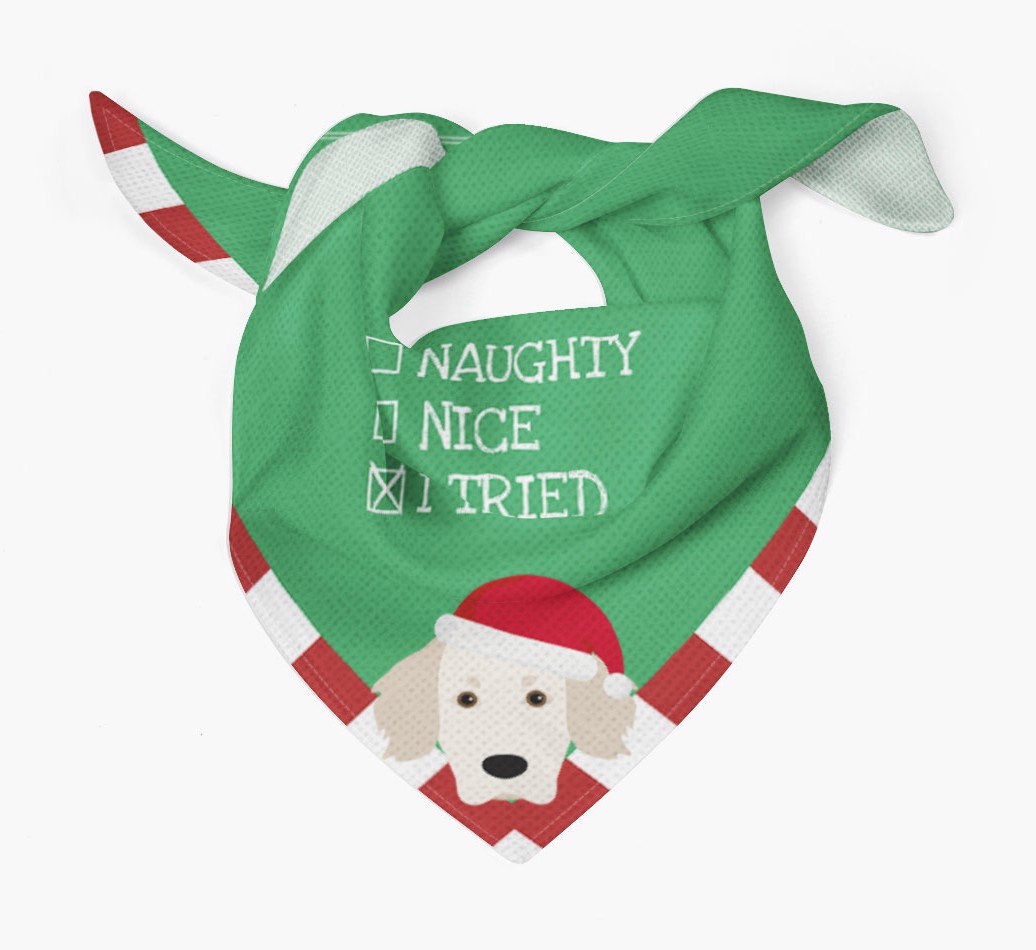 Christmas Checkbox: Personalized {breedFullName} Bandana
