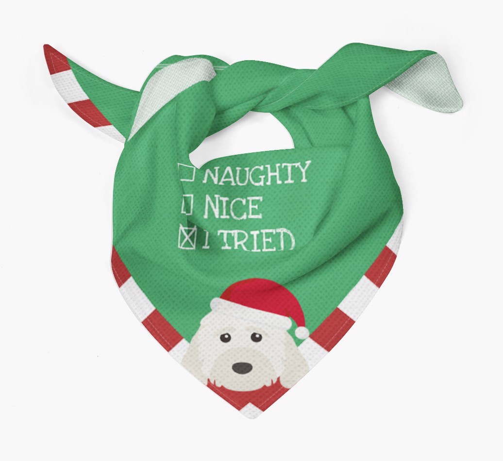 Christmas Checkbox: Personalized {breedFullName} Bandana