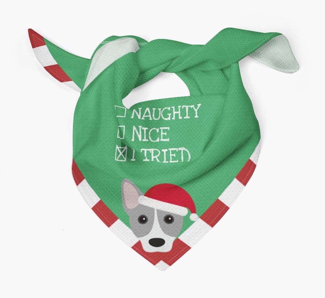 Christmas Checkbox: Personalized {breedFullName} Bandana