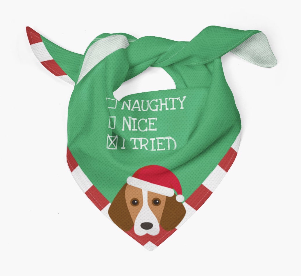 Christmas Checkbox: Personalized {breedFullName} Bandana