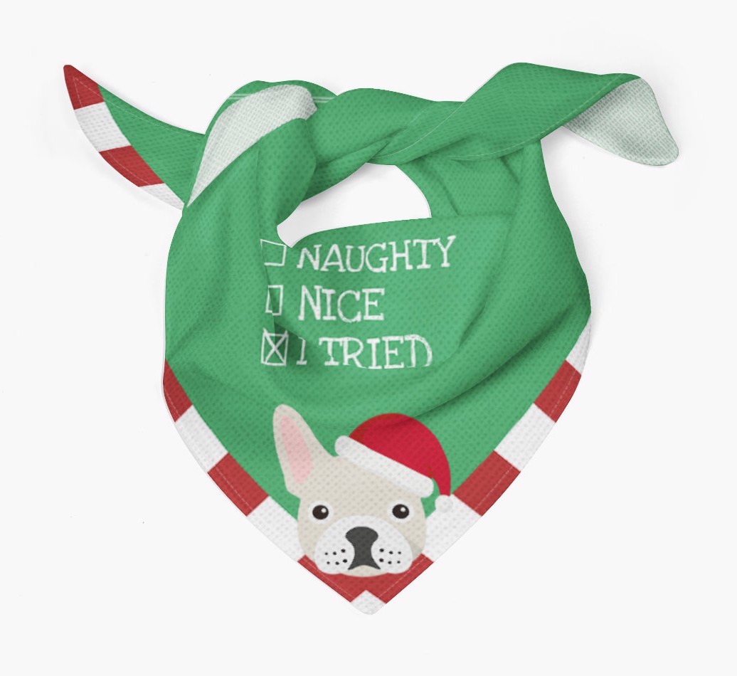 Christmas Checkbox: Personalized {breedFullName} Bandana