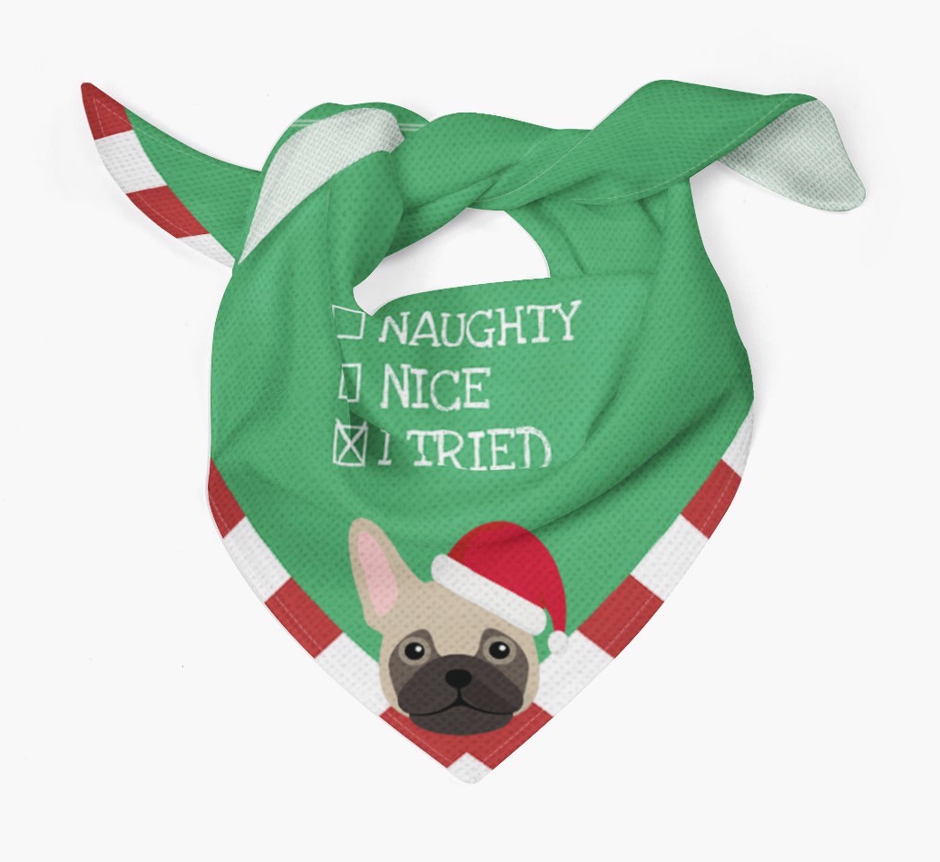 Christmas Checkbox: Personalised {breedFullName} Bandana