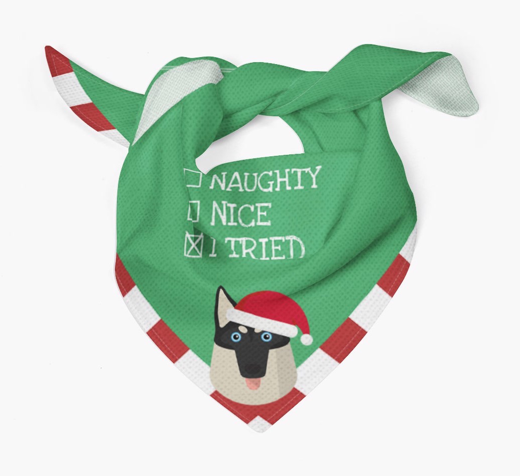 Christmas Checkbox: Personalized {breedFullName} Bandana