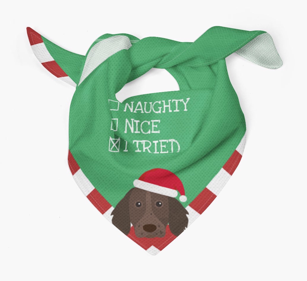 Christmas Checkbox: Personalized {breedFullName} Bandana
