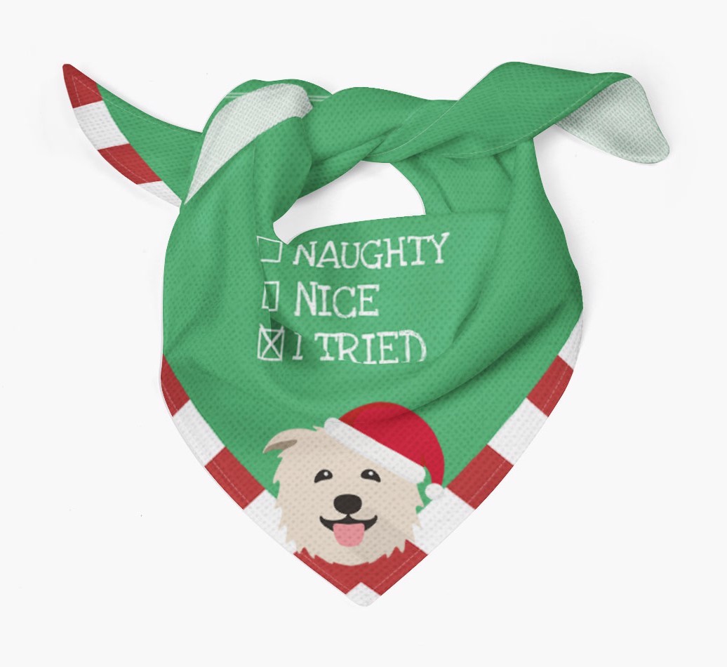Christmas Checkbox: Personalised {breedFullName} Bandana