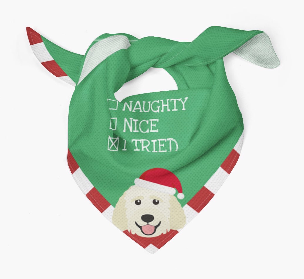 Christmas Checkbox: Personalized {breedFullName} Bandana