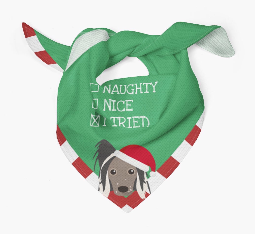 Christmas Checkbox: Personalized {breedFullName} Bandana