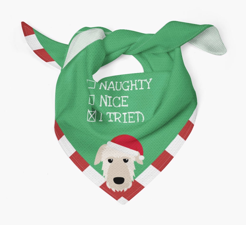 Christmas Checkbox: Personalized {breedFullName} Bandana