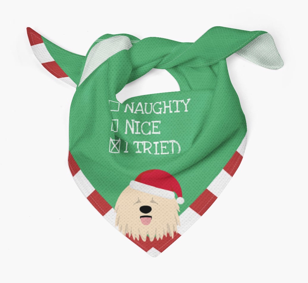Christmas Checkbox: Personalized {breedFullName} Bandana