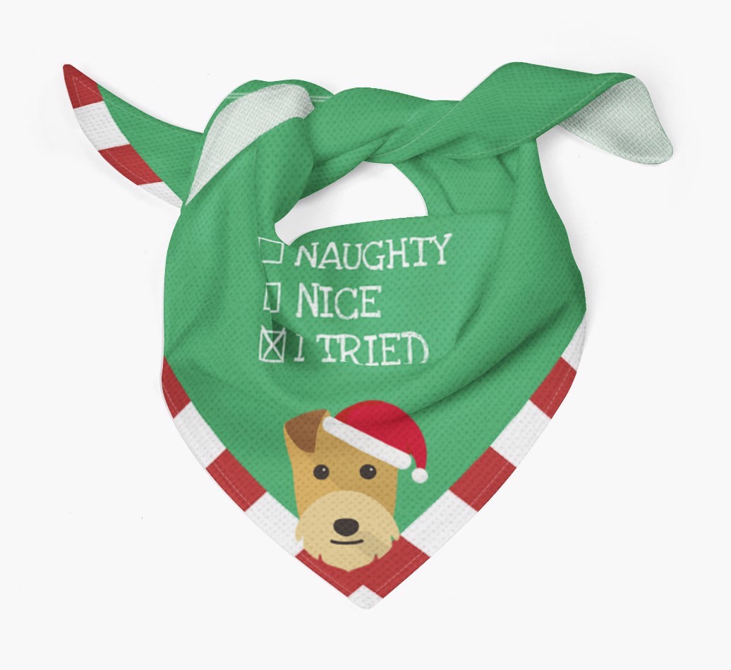 Christmas Checkbox: Personalized {breedFullName} Bandana