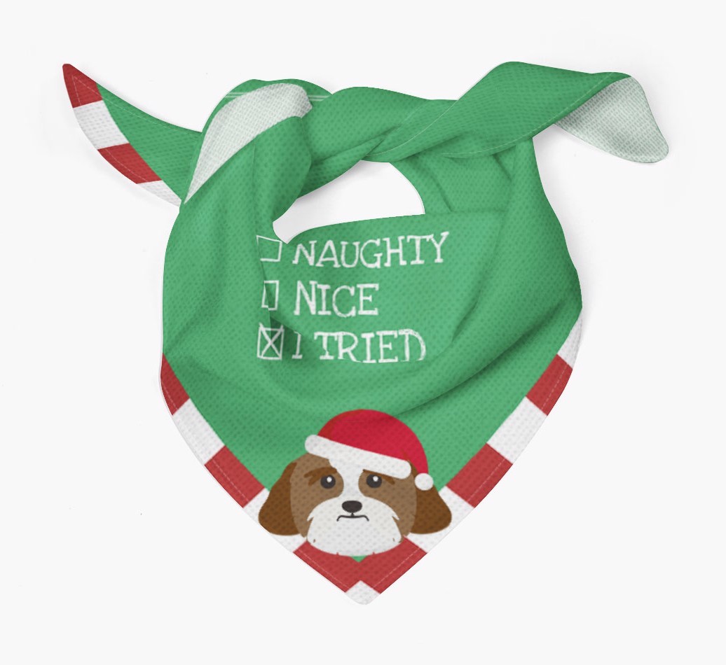 Christmas Checkbox: Personalized {breedFullName} Bandana
