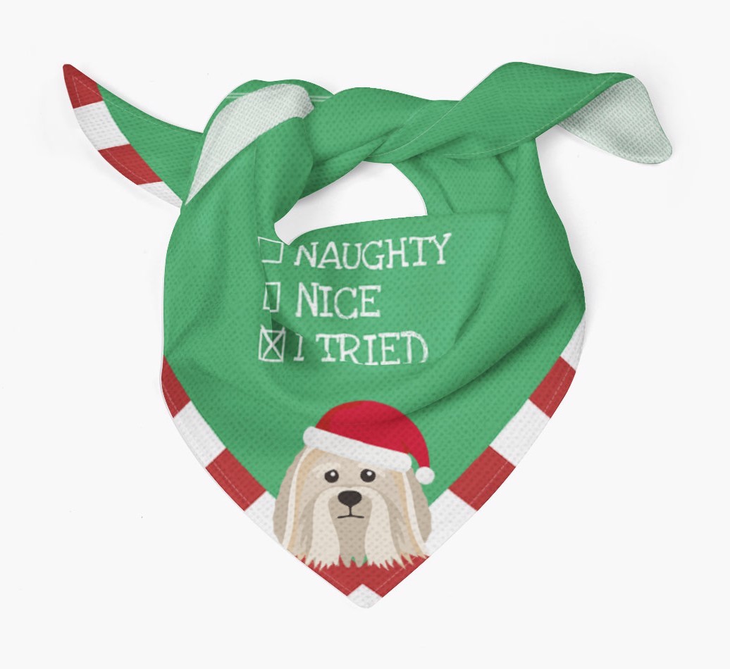 Christmas Checkbox: Personalized {breedFullName} Bandana