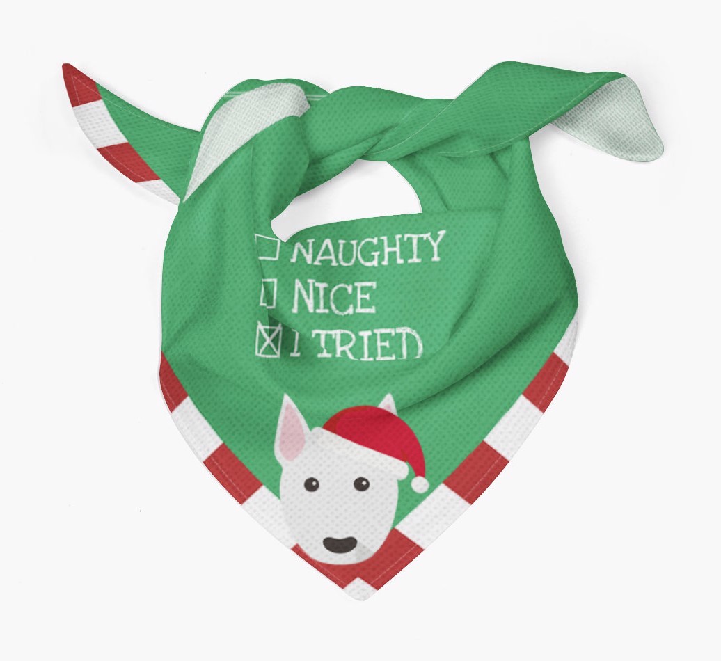 Christmas Checkbox: Personalised {breedFullName} Bandana
