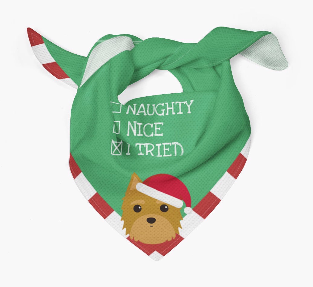 Christmas Checkbox: Personalised {breedFullName} Bandana