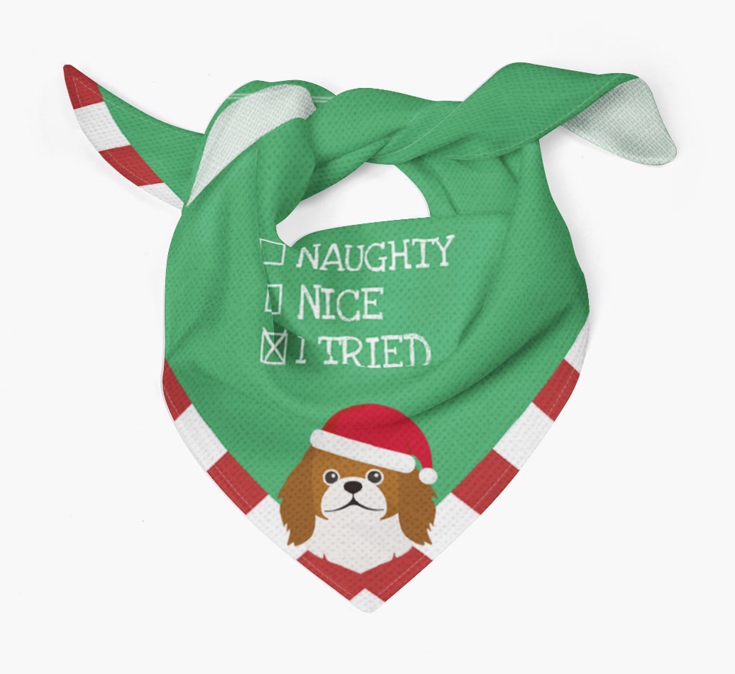Christmas Checkbox: Personalized {breedFullName} Bandana