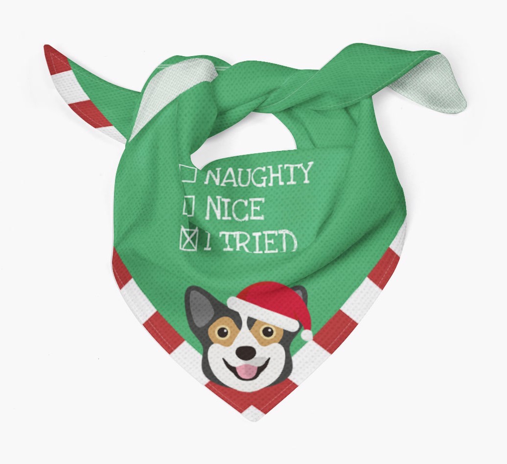 Christmas Checkbox: Personalized {breedFullName} Bandana