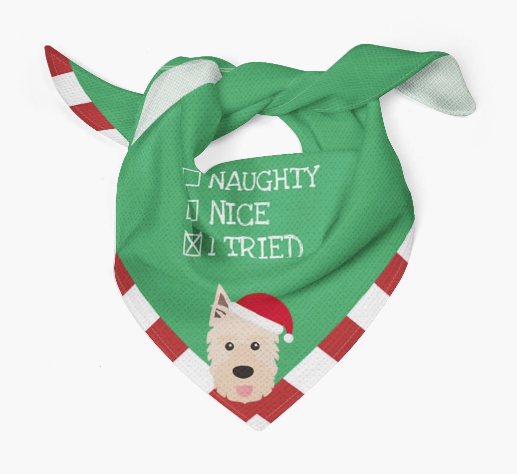 Christmas Checkbox: Personalized {breedFullName} Bandana