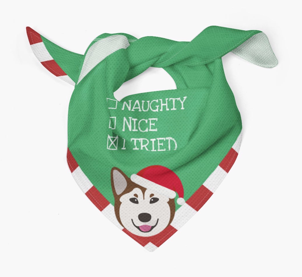 Christmas Checkbox: Personalized {breedFullName} Bandana