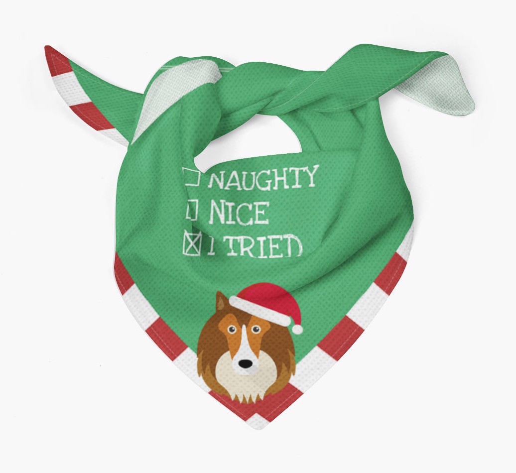 Christmas Checkbox: Personalized {breedFullName} Bandana