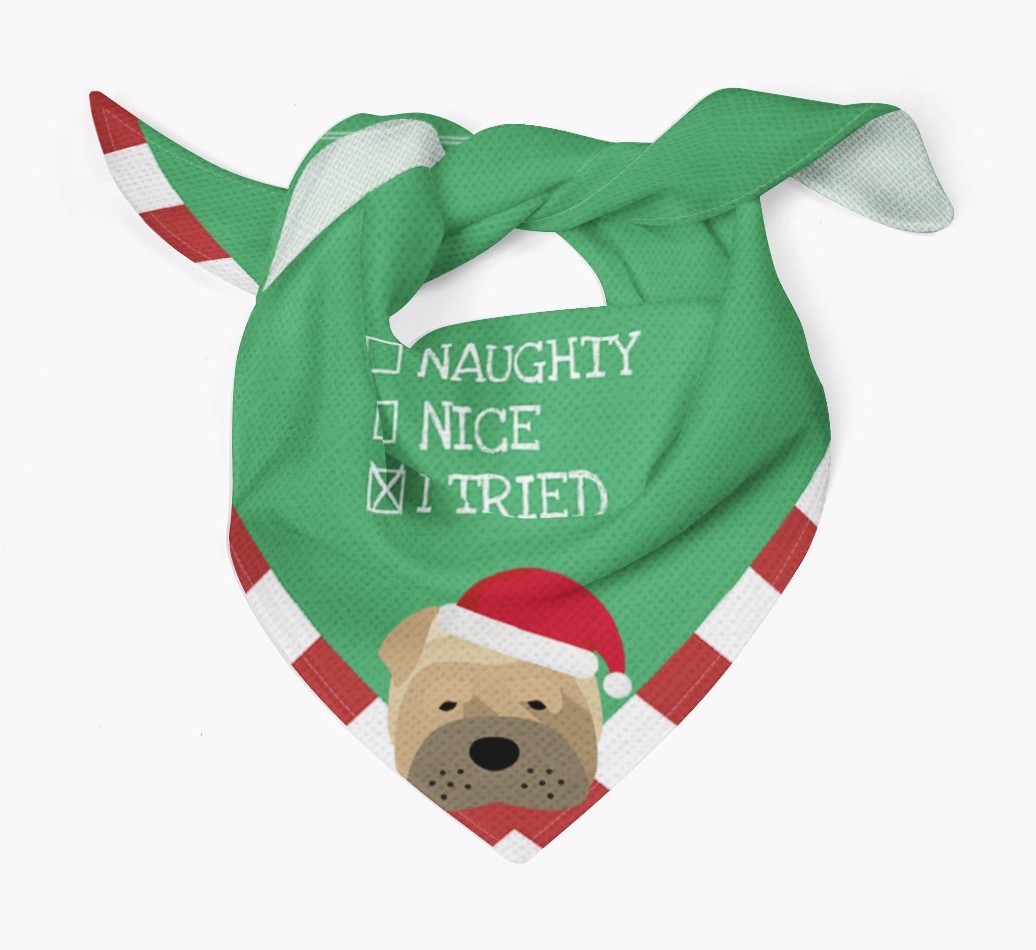 Christmas Checkbox: Personalised {breedFullName} Bandana