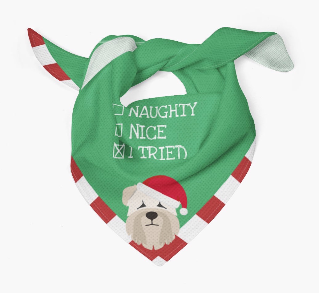 Christmas Checkbox: Personalized {breedFullName} Bandana