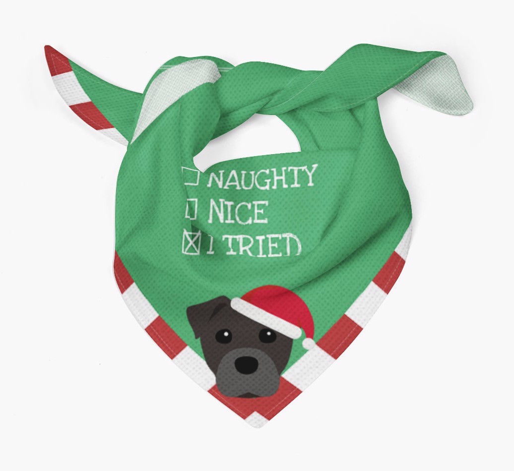 Christmas Checkbox: Personalized {breedFullName} Bandana