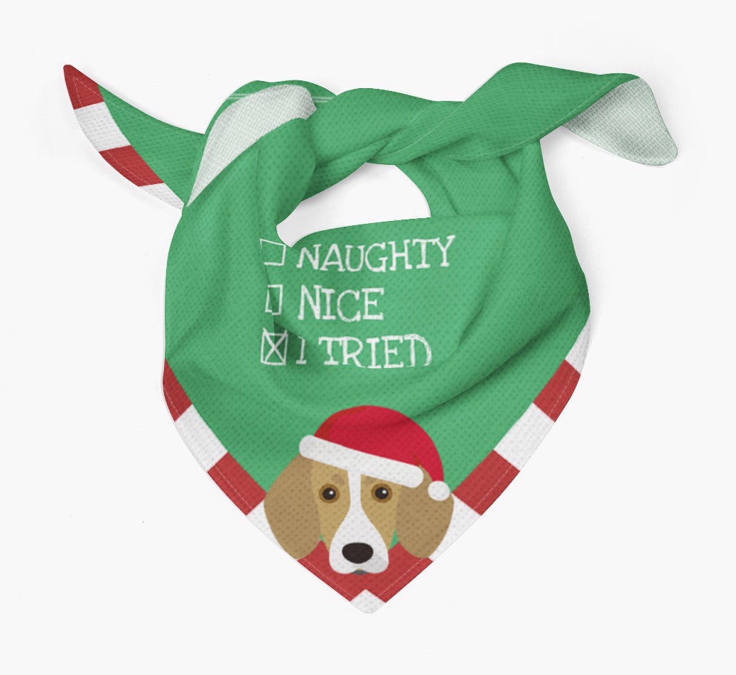 Christmas Checkbox: Personalised {breedFullName} Bandana