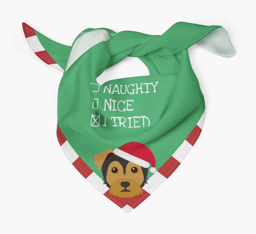 Christmas Checkbox: Personalized {breedFullName} Bandana