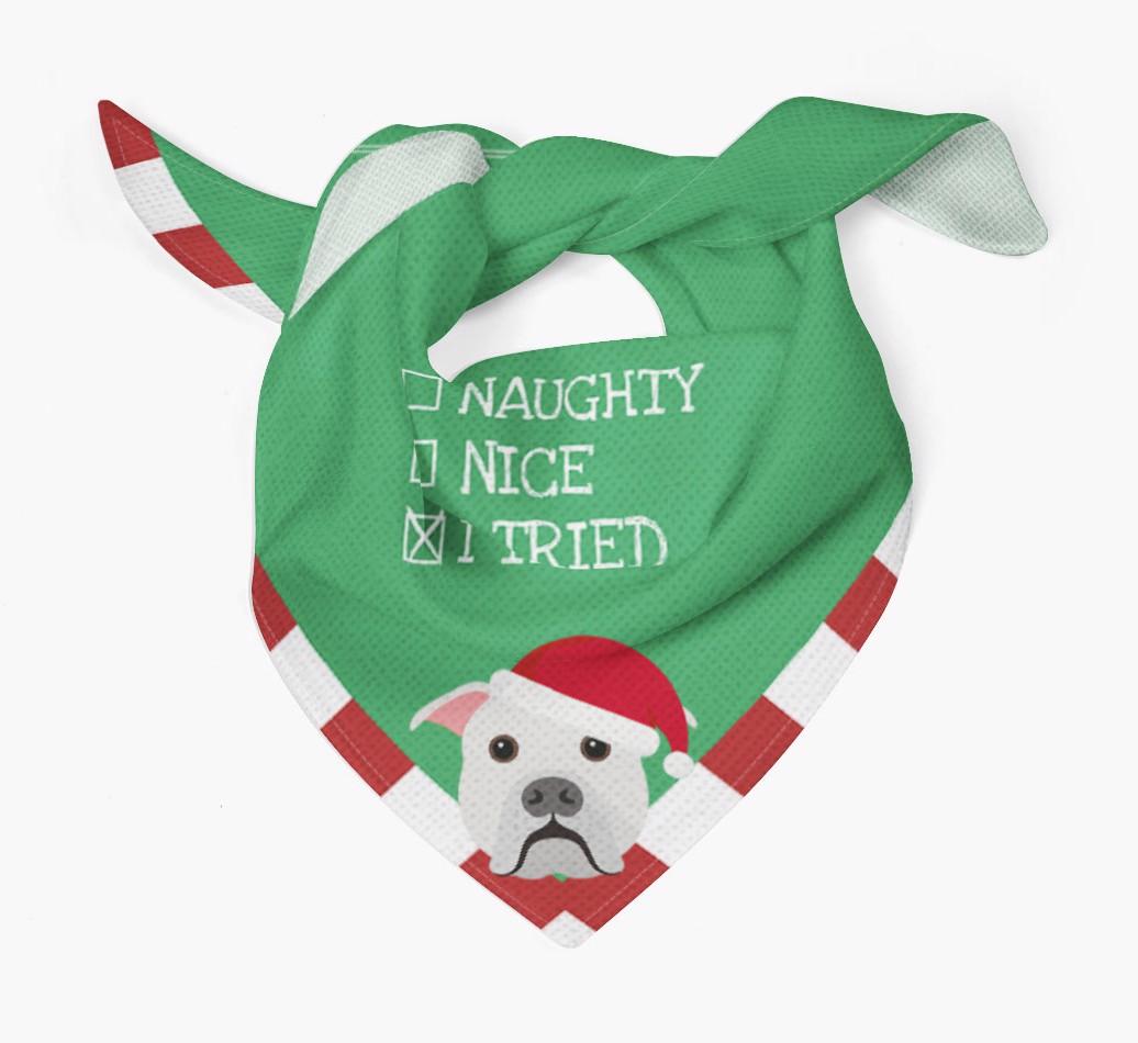 Christmas Checkbox: Personalized {breedFullName} Bandana