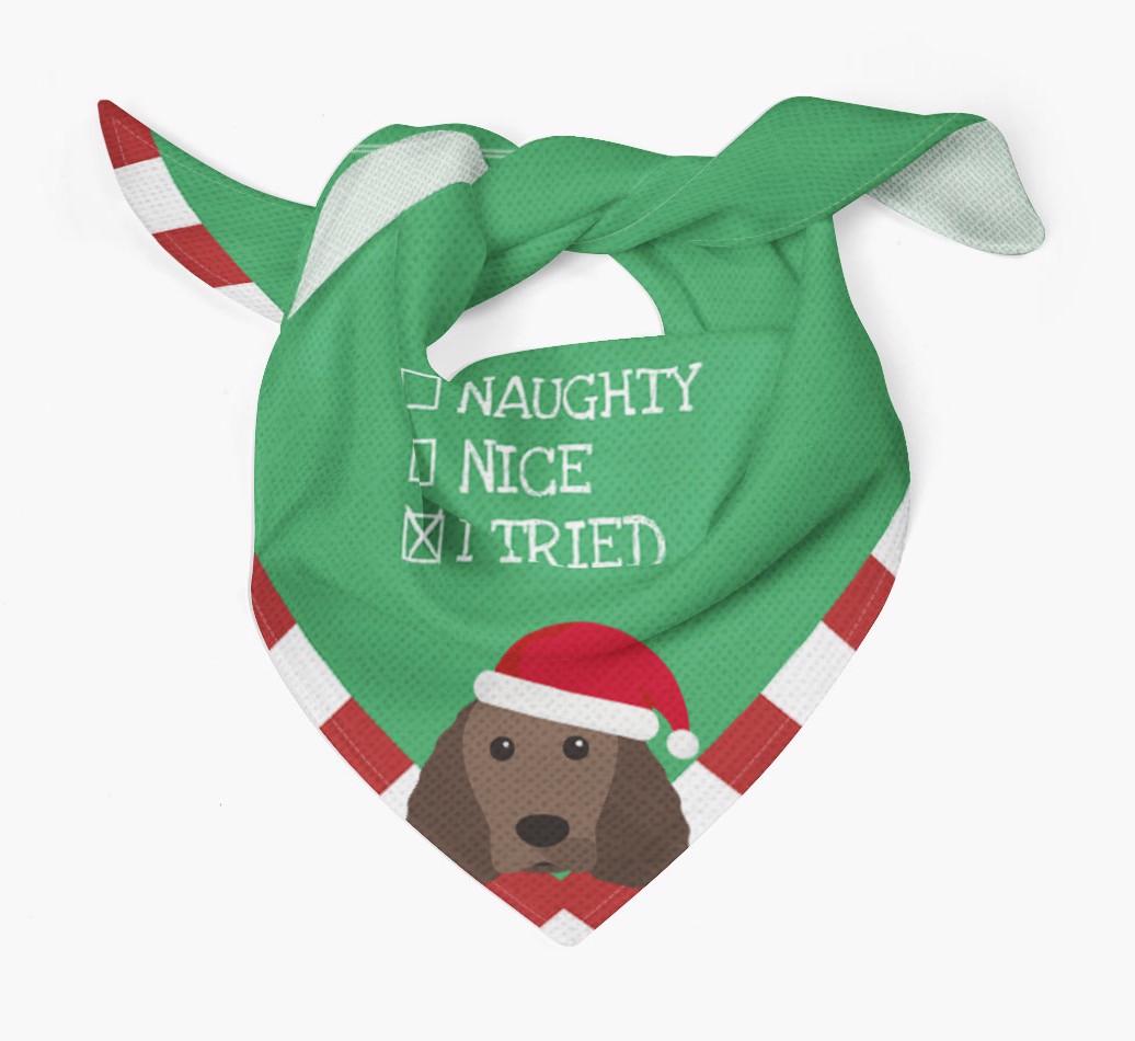 Christmas Checkbox: Personalized {breedFullName} Bandana