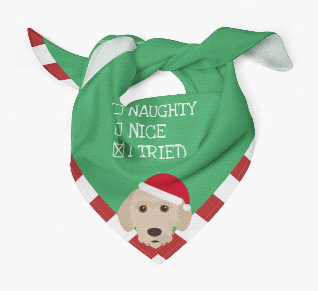 Christmas Checkbox: Personalized {breedFullName} Bandana