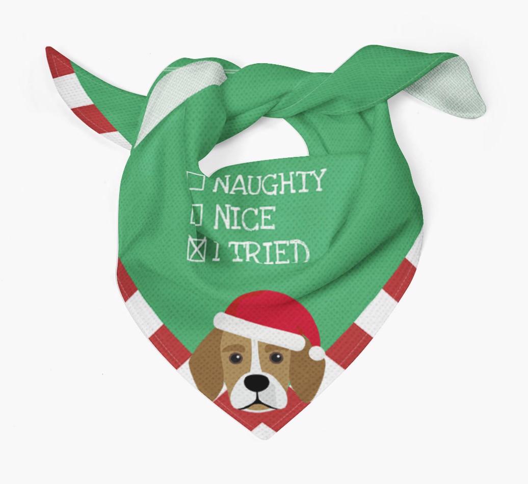 Christmas Checkbox: Personalized {breedFullName} Bandana