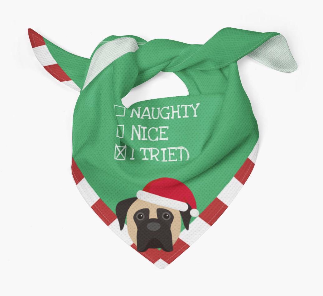 Christmas Checkbox: Personalized {breedFullName} Bandana