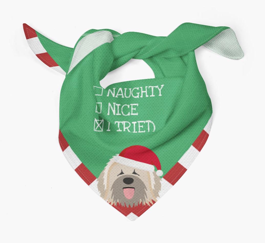 Christmas Checkbox: Personalized {breedFullName} Bandana