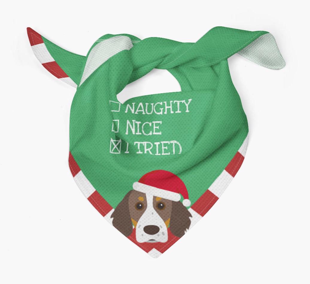Christmas Checkbox: Personalized {breedFullName} Bandana