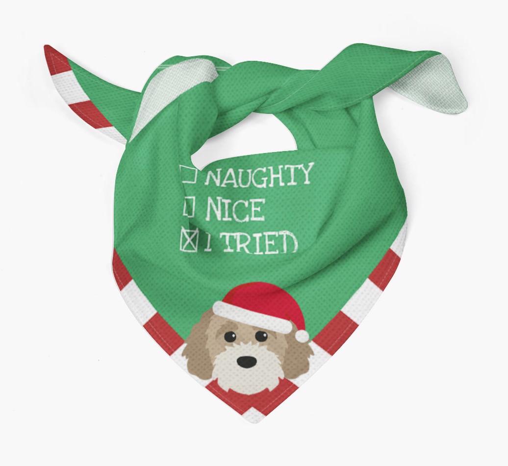 Christmas Checkbox: Personalized {breedFullName} Bandana